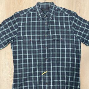 Men’s Theory Button Up Long Sleeve Dress Shirt Size Medium